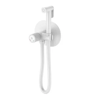 Гигиенический душ со смесителем Boheme Tech 157-MW белый матовый